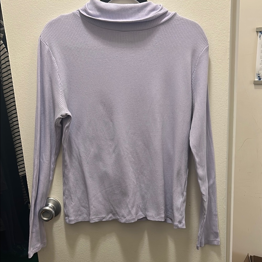 Plush Knit Cowl Neck Tee